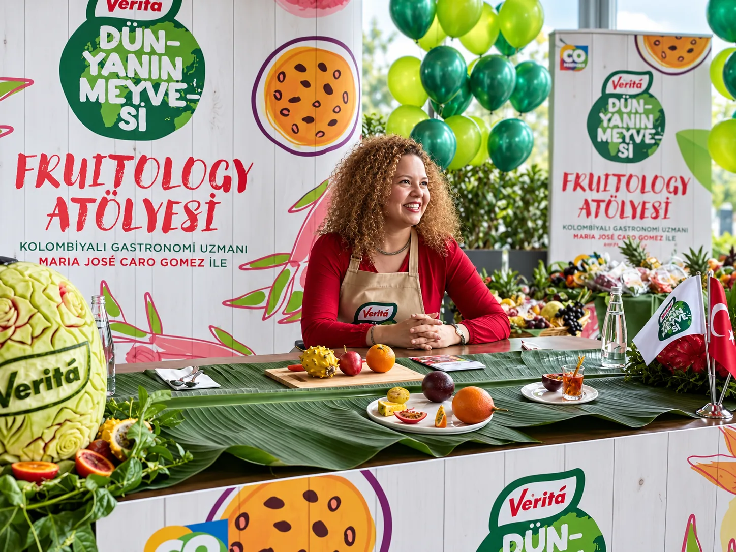 321 Colombia founder leading an international Colombian fruit brand activation