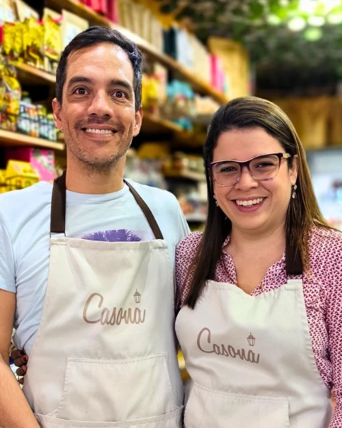 One of 321 Colombia’s market providers standing inside their shop